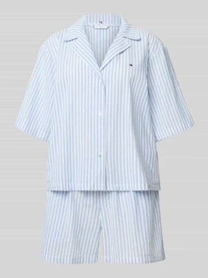 Piżama o kroju relaxed fit z mieszanki bawełny i lnu Tommy Hilfiger