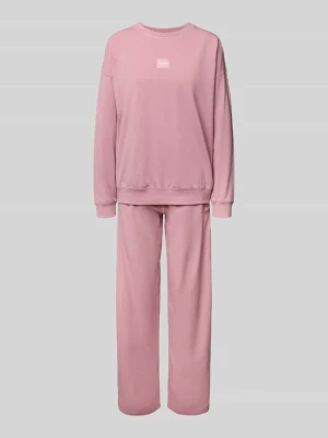 Piżama o kroju relaxed fit z mieszanki bawełny w zestawie model ‘NITE_LONG’ HUGO
