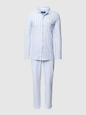 Piżama o kroju slim fit z kieszenią na piersi Polo Ralph Lauren Underwear