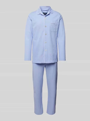 Piżama o kroju slim fit z kieszenią na piersi Polo Ralph Lauren Underwear