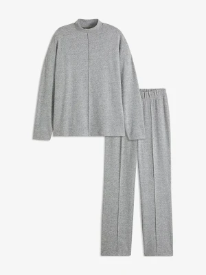 Piżama oversize z miękkiego materiału BonPrix szary