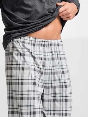 Piżama z bawełny organicznej z długim rękawem bonprix