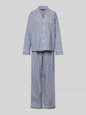 Piżama z kieszenią na piersi Lauren Ralph Lauren