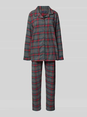 Piżama z kołnierzem z połami model ‘XMAS’ happy shorts