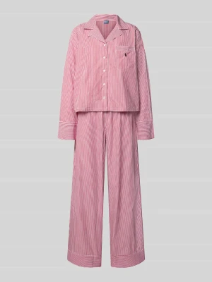 Piżama z kołnierzem z połami Polo Ralph Lauren