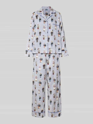 Piżama z kołnierzem z połami Polo Ralph Lauren