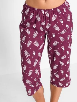 Piżama z krótkim rękawem i spodniami 3/4 bonprix