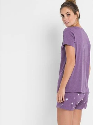 Piżama z krótkimi spodenkami bonprix