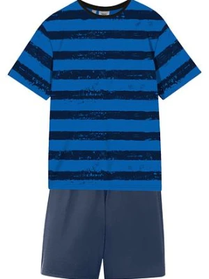 Piżama z krótkimi spodniami z miękką bawełną (4 części) bonprix