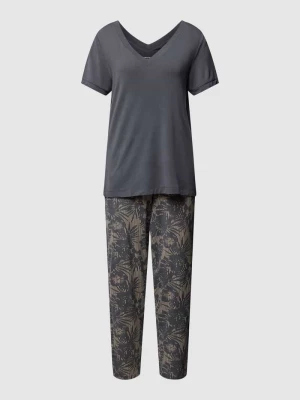 Piżama z kwiatowym wzorem model ‘Selected Premium’ Schiesser