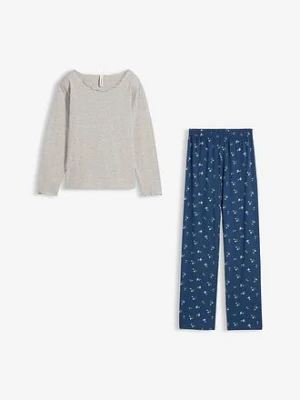 Piżama z miękkiej bawełny bonprix