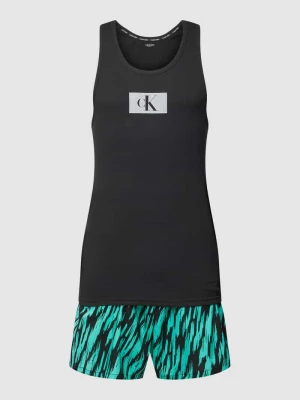 Piżama z nadrukiem z logo Calvin Klein Underwear