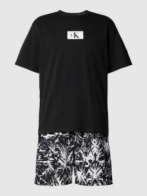 Piżama z nadrukiem z logo model ‘CK 96’ Calvin Klein Underwear