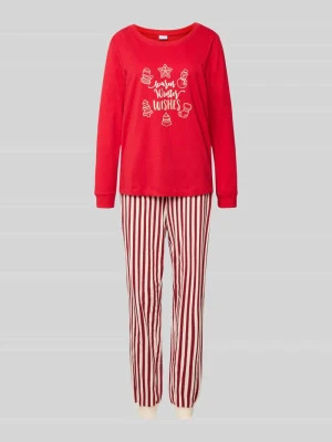 Piżama z nadrukiem z napisem Lascana