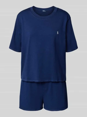 Piżama z wyhaftowanym logo i elastycznym paskiem z logo Polo Ralph Lauren