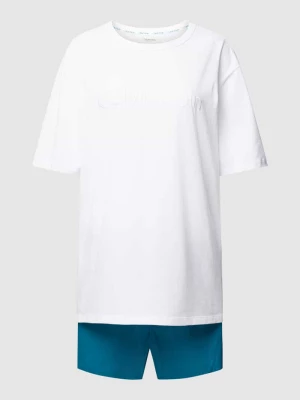Piżama z wyhaftowanym logo model ‘PURE COTTON’ Calvin Klein Underwear
