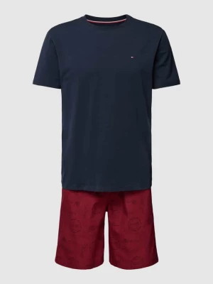 Piżama z wyhaftowanym logo Tommy Hilfiger