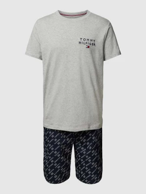 Piżama z wyhaftowanym logo Tommy Hilfiger