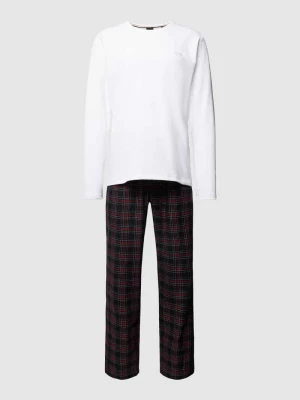 Piżama ze spodniami ze wzorem w szkocką kratę Boss