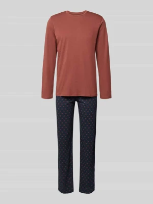 Piżama ze wzorem na całej powierzchni Schiesser