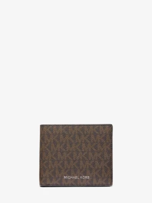 Płaski portfel Greyson z logo Michael Kors