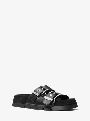 Płaskie sandały Colby z zamszu i skóry MICHAEL Michael Kors