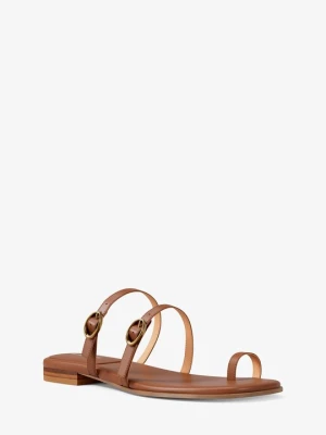 Płaskie sandały Kya ze skóry Michael Kors BRĄZOWY (Brązowy)