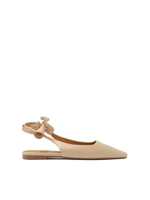 Zdjęcie produktu Płaskie wiązane czółenka slingback Kazar