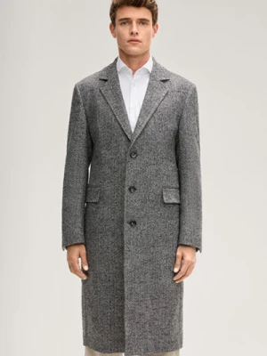 Płaszcz Brightons w kolorze antracytowym w jodełkę Joop