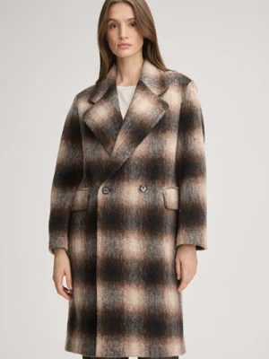 Płaszcz Caro w kolorze czarnym/brązowym ze wzorem Joop