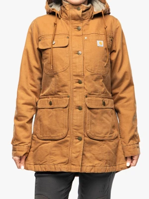 Płaszcz damski Carhartt Loose Fit Weathered Duck Coat - carhartt brown