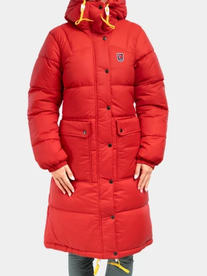 Płaszcz damski Fjallraven Expedition Long Down Parka - red