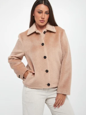 Płaszcz damski krótki z alpaki PESERICO