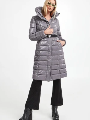 Płaszcz damski pikowany EA7 EMPORIO ARMANI