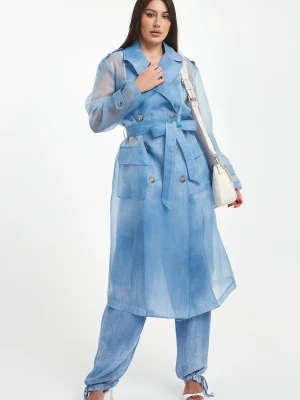 Płaszcz damski z organzy ERMANNO FIRENZE