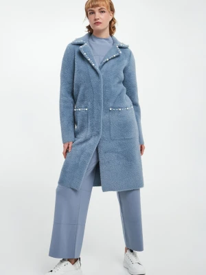 Płaszcz damski z perełkami JOSEPH RIBKOFF