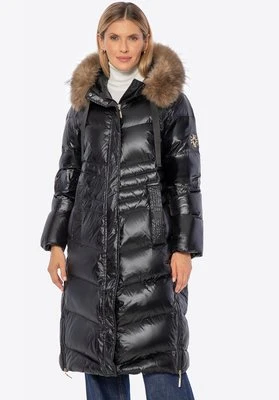 Płaszcz damski z puchowym wypełnieniem czarny Wittchen