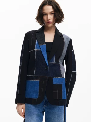 Blazer patchwork łączona Desigual