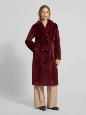 Płaszcz długi o kroju regular fit z futerka Marc Cain