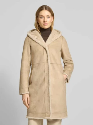 Płaszcz dwustronny z kapturem i wpuszczanymi kieszeniami PETITE M.