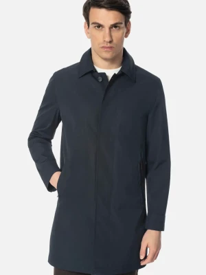 PŁASZCZ FELCINO GRANATOWY JEDNORZĘDOWY Recman