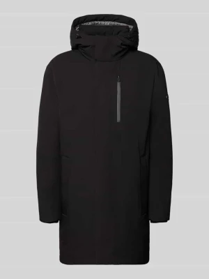 Płaszcz funkcyjny o kroju regular fit z detalem z logo model '276Rodney' JOOP! Czarny