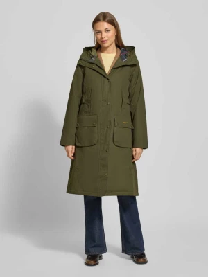 Płaszcz funkcyjny o kroju regular fit z mieszanki bawełny model ‘BAMBURGH’ Barbour