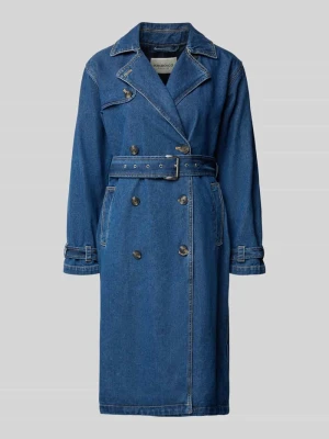 Płaszcz jeansowy z pasek model 'HERA' khujo