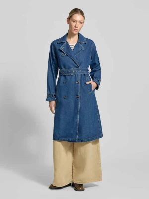 Płaszcz jeansowy z pasek model 'HERA' khujo