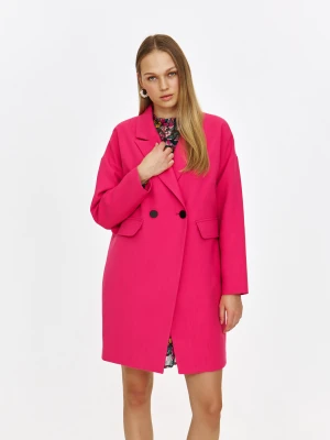 Płaszcz jednorzędowy w kolorze różowym Top Secret