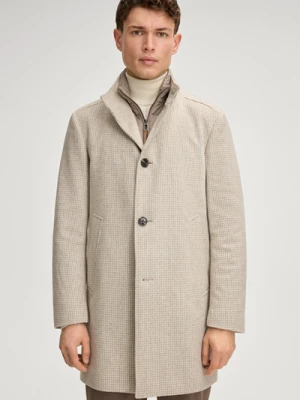 Płaszcz Maico w kolorze jasnobeżowym w rzucik Joop