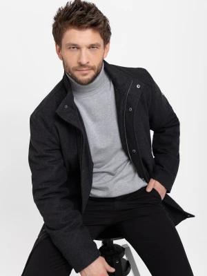 Płaszcz męski z wełną J-WE Volcano