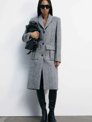 Płaszcz midi Herringbone PATRIZIA PEPE