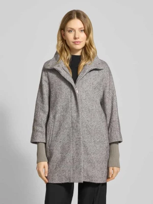 Płaszcz o kroju loose fit z dodatkiem wełny Christian Berg Woman Selection